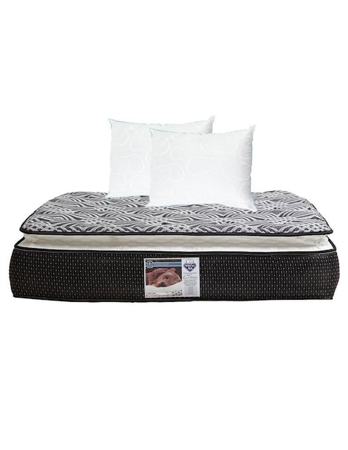 Colchón Spring Air Omega confort firme + Almohadas