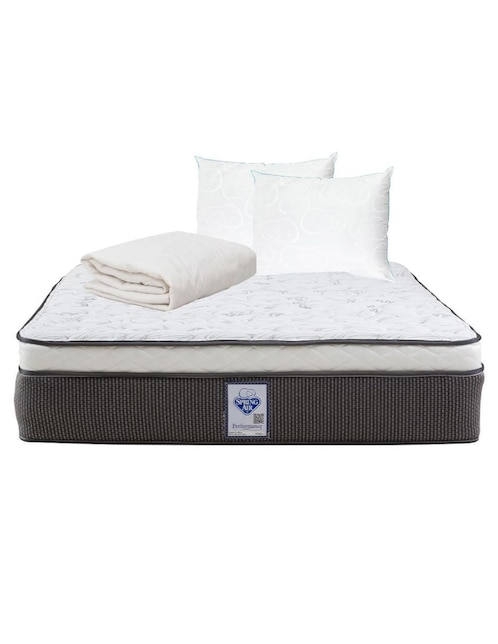 Colchón + almohadas y protector Spring Air LeMans confort medio