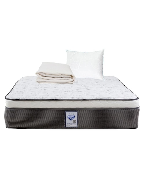 Colchón + almohadas y protector Spring Air LeMans confort medio