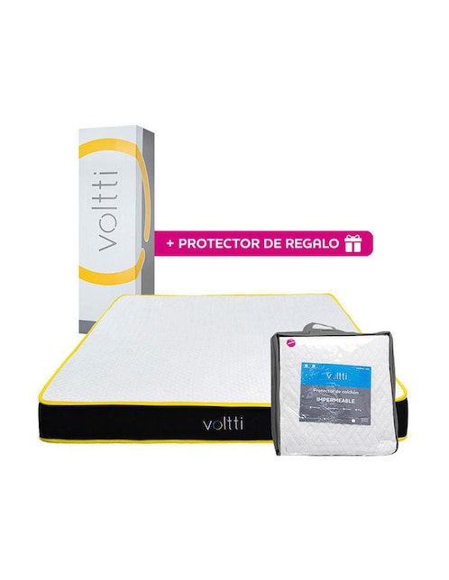 Colchón en caja basic + protector 1