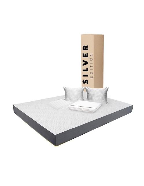 Colchón en caja Silver Edition + sábana + almohada