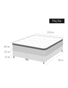 Juego de colchón y box Grey América