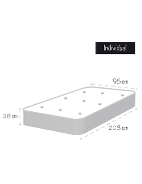 Juego de colchón y box Body Flex América