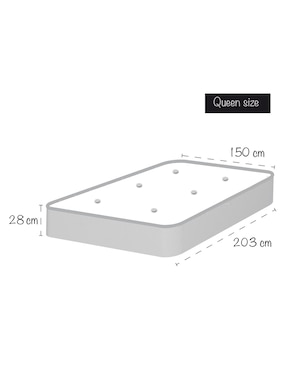 Juego de colchón y box Body Flex América