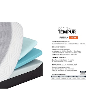 Colchón regular Tempur Prima