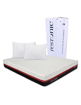 Colchón Restonic Roll Confort Medio + Almohadas