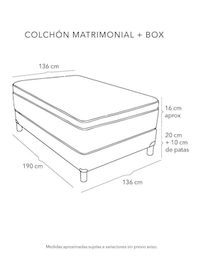 Juego de colchón y box Roll Restonic
