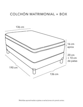 Juego de colchón y box Roll Restonic
