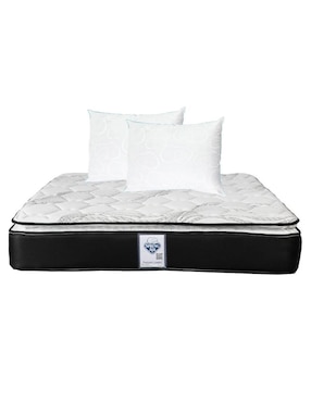 Colchón Spring Air Rogga Confort Medio + Almohadas