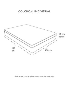 Colchón regular Restonic vail individual