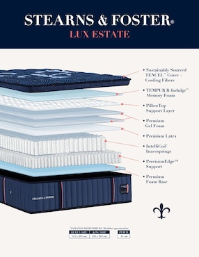 Colchón regular Stearns & Foster luxe estate collection