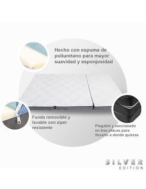 Colchón plegable Memory Foam silver edition