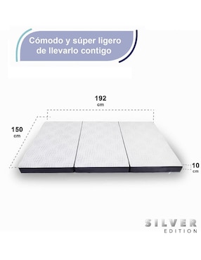 Colchón plegable Memory Foam silver edition