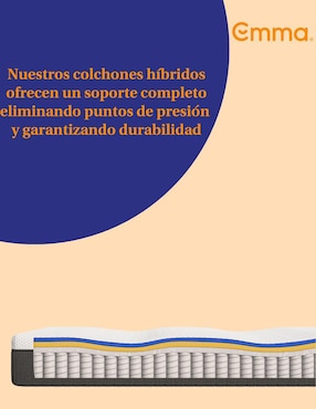 Colchón en caja Emma Sleep Hybrid Premium confort medio