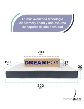 Colchón en caja Memory Foam dreambox