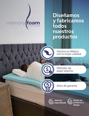 Colchoneta Memory Foam confort firme