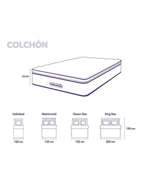 Colchón regular Therapedic platinum