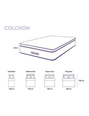 Colchón regular Therapedic only
