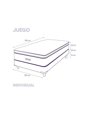 Juego de colchón y box Nait Therapedic