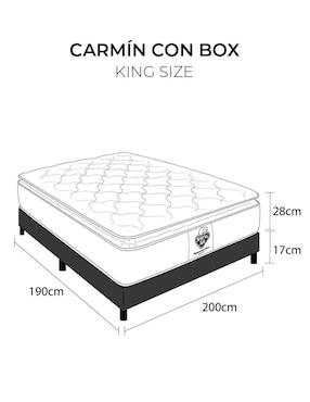 Juego de colchón y box Carmín Spring Air