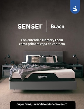 Colchón en caja Sensei black de memory foam
