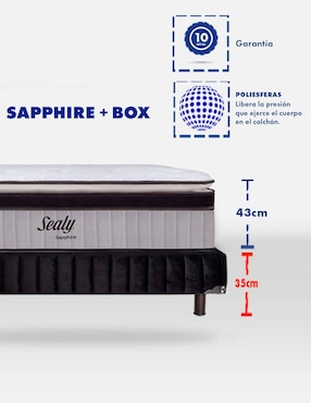 Juego de colchón y box Sapphire Sealy