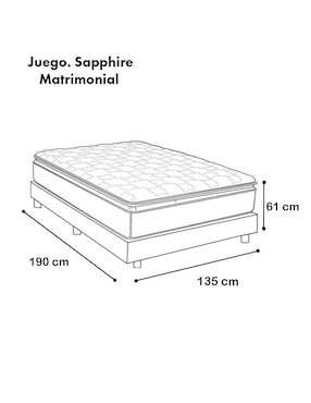 Juego de colchón y box Sapphire Sealy