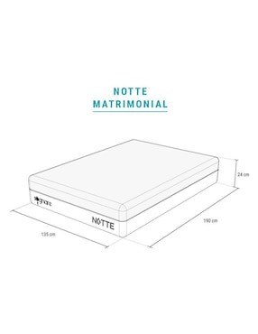 Colchón en caja Sognare notte matrimonial