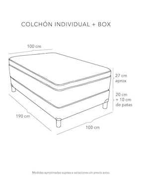 Juego de colchón y box Monaco Bless Spring Air Individual