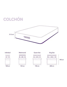 Colchón regular Therapedic vivaldi