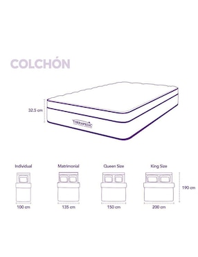 Colchón regular Therapedic baltra