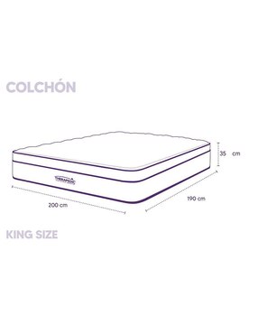 Colchón regular Therapedic mauve