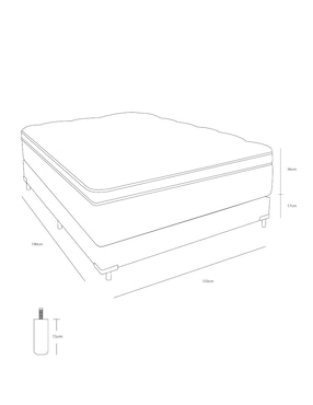 Juego de colchón y box Dual Confort Restonic
