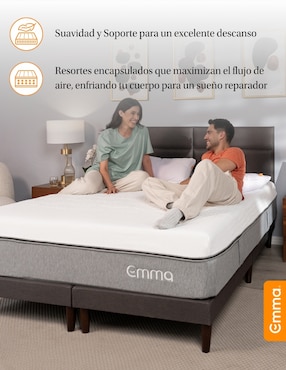 Colchón en caja Emma Sleep hybrid diamond