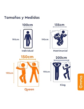 Colchón en caja Emma Sleep hybrid diamond