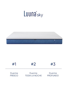Colchón en caja Luuna sky