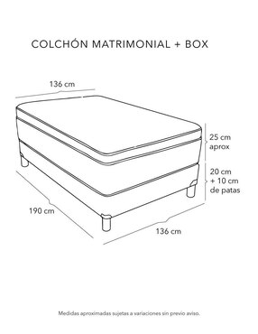 Juego de colchón y box Therapy Spring Air