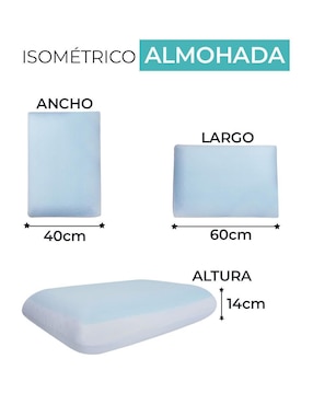 Almohada Magic Comfort Magic Pillow firmeza media