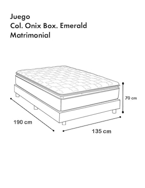 Juego de colchón y box Onix Sealy
