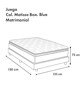 Juego de colchón y box Matisse America