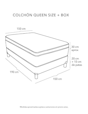 Juego de colchón y box Cantabria Box Spring Air