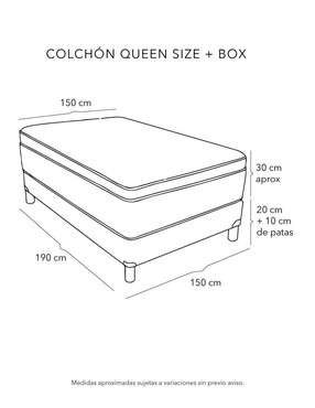Juego de colchón y box Cantabria Box Spring Air