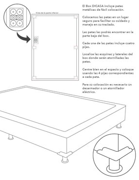 Juego de colchón y box Cantabria Box Spring Air