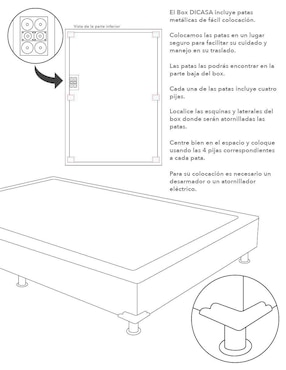 Juego de colchón y box Cantabria Box Spring Air