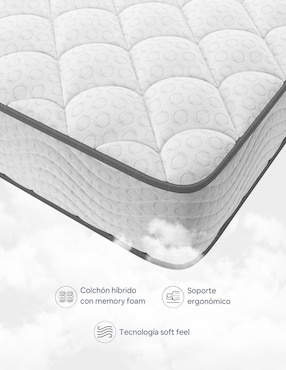 Colchón regular Cloud eco hybrid