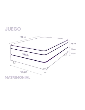 Juego de colchón y box Nahara Therapedic