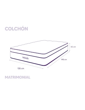 Colchón regular Therapedic azura