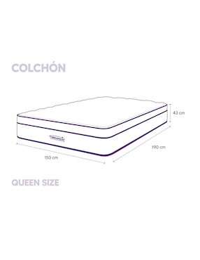 Colchón regular Therapedic azura