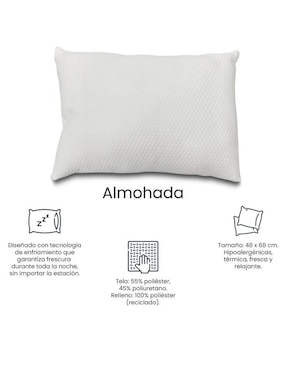 Almohada Spring Air Frosty firmeza media