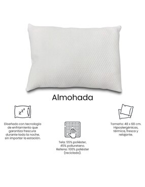 Almohada Spring Air Frosty firmeza media